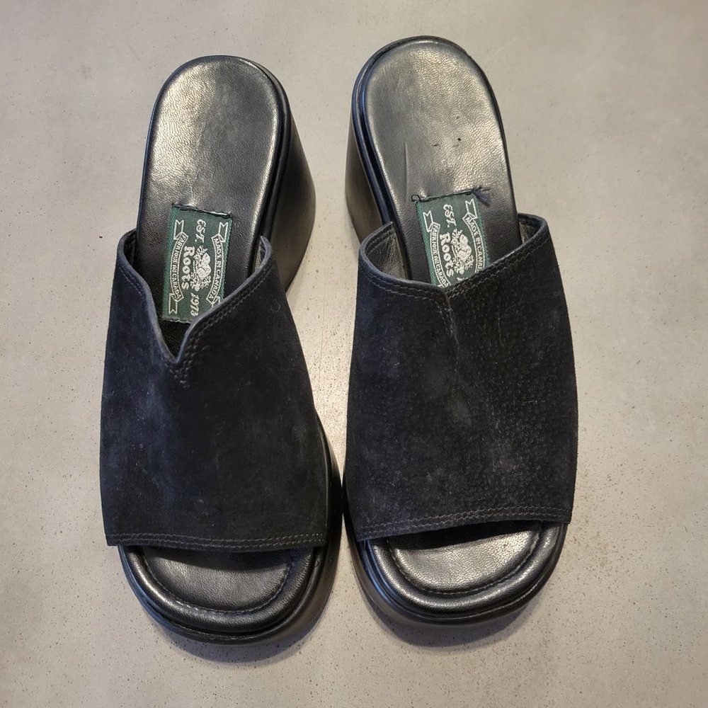 Roots Suede Platform Shoes